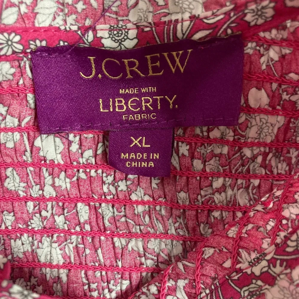 J. Crew Long-sleeve ruffleneck top